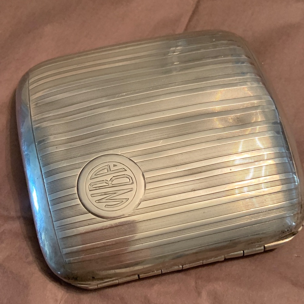 Silver Compact Case
